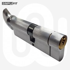 Simplefit 6-Pin Anti-Snap Anti-Pick Dual Finish Thumbturn Cylinder 5 Keys